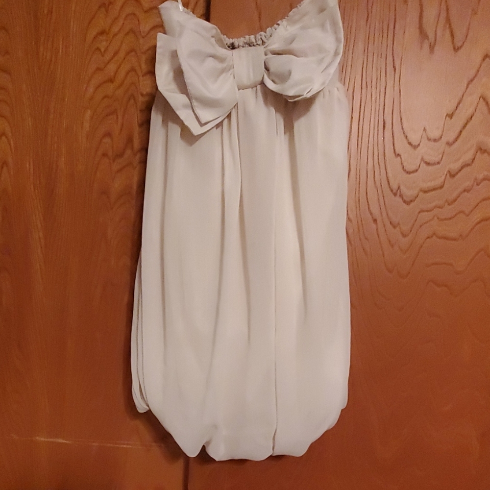 Cream Bow Dress